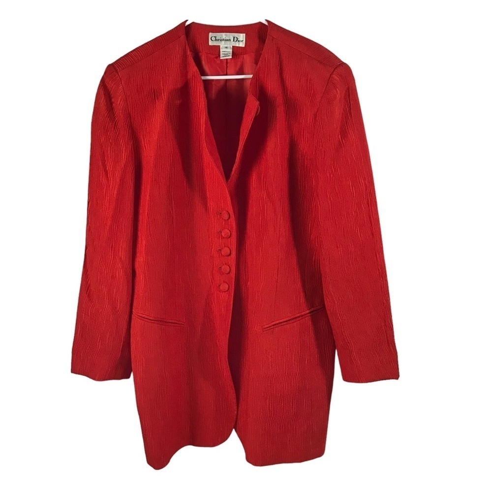 Christian Dior Orange Blazer size 16